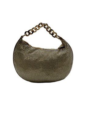 Nina Gold Mesh Mini Bag With Pouch